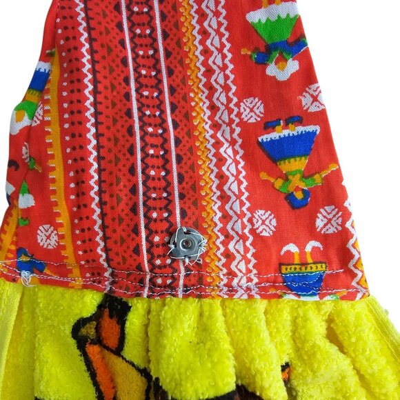 Vintage Cannon Merry Mushroom Kitchen Hand Towel Yellow - Picture 9 of 14